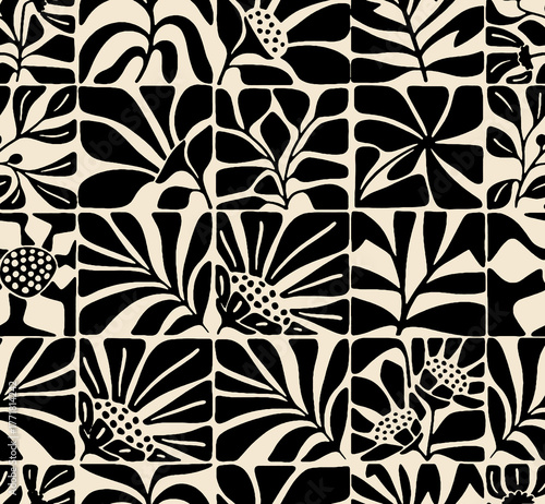 vector design, beautiful floral seamless pattern, abstract flower texture wallpaper 