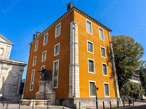 Antique building view in Pau, FRANCE