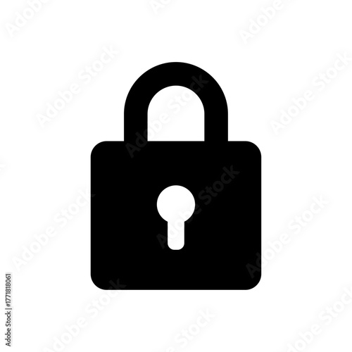 Transparent padlock icon vector image png as a symbol of security or privacy