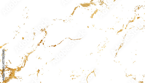 Luxurious glittering gold veins and cracks white background. Gold glitter elegant, beautiful texture. Gold glitter background texture with white background. Texture with gold veins.