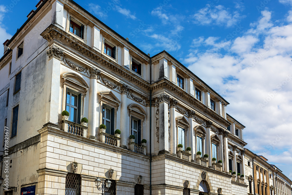 Obraz premium Palazzo Loschi Zileri Dal Verme in Vicenza, a historic gem with stunning architecture. Vicenza , Veneto, northern Italy.
