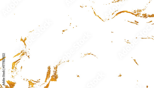 Luxurious glittering gold veins and cracks white background. Gold glitter elegant, beautiful texture. Gold glitter background texture with white background. Texture with gold veins.