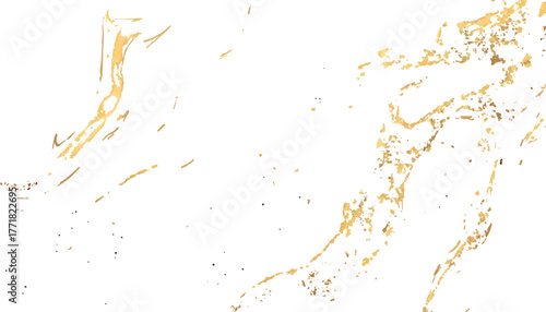 Luxurious glittering gold veins and cracks white background. Gold glitter elegant, beautiful texture. Gold glitter background texture with white background. Texture with gold veins.