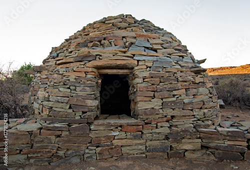 Ancient stone shelter in Africa