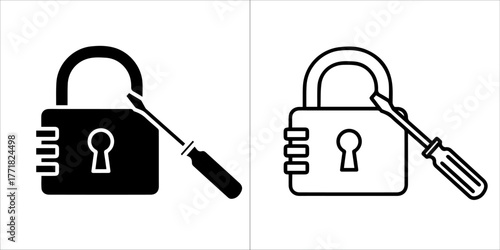 vector lock icons