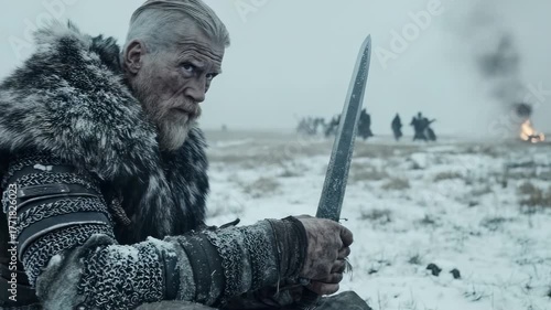 Viking saga: warrior spirit, Slav fighter, brave man, seafarer strength, medieval era, Scandinavian voyager, Varangian legend, Normanni hero, ocean journey, ancient courage