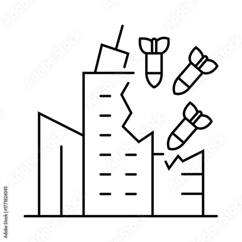 drone, bomb, weapon attack and damage icon