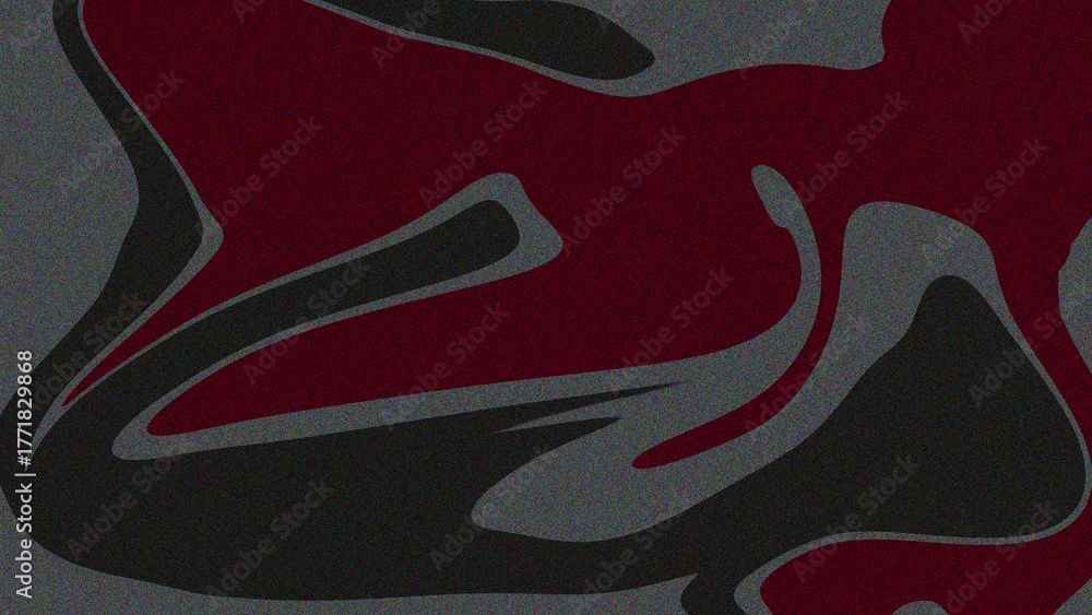 Obraz premium Illustration of abstract red and gray swirl with grainy texture creates a dynamic design