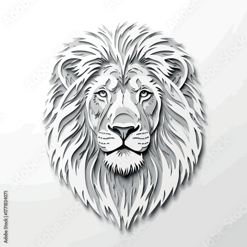 lion head vector illustration