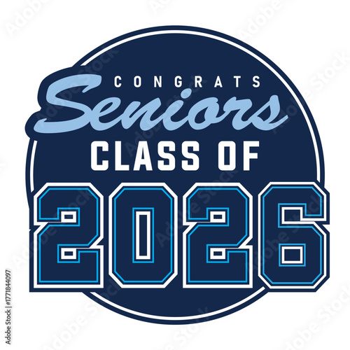 Congrats Seniors Class of 2026, graduation honorable student badge