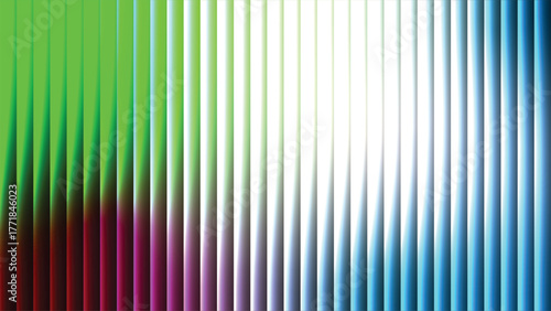 Abstract vertical stripes of vibrant color and light