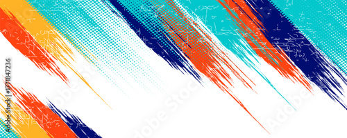 Colorful silhouette style design, grunge. Design concept to celebrate national sports day of badminton and basketball. Sports