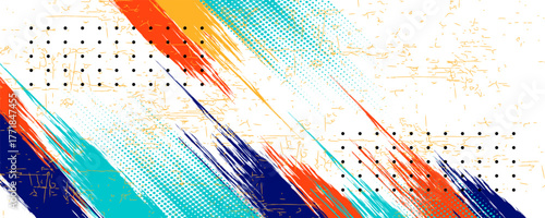 Colorful silhouette style design, grunge. Design concept to celebrate national sports day of badminton and basketball. Sports