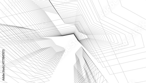 Architecture building vector 3d illustration