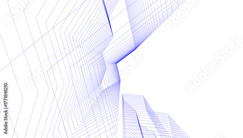 Architecture building vector 3d illustration