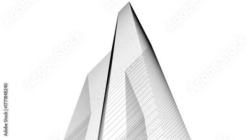 Architecture building vector 3d illustration