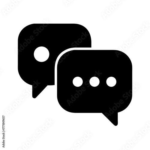chat bubble icon design