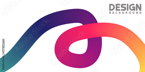 Abstract Colorful Ribbon Background for Modern Design Projects and Presentations