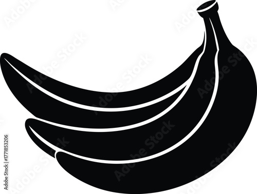 banana isolated silhouette vector illustration