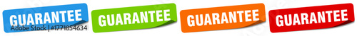 guarantee sticker. guarantee sticker set on white background