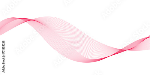 Abstract pink flowing wave curved lines, Social network communication, technology curve line background. Design used for technology, science, banner, template, wallpaper, business and many more.	
