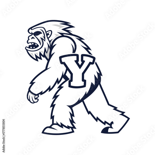  a mysterious and powerful mascot logo of a sty