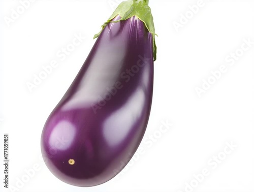 Eggplant on white background