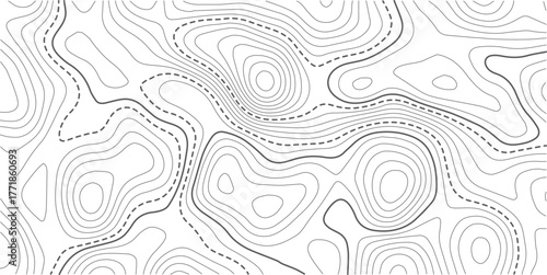Vector geographic contour mounted map background. Abstract minimal The patter discovery vector topo map. Design illustration for wall art, fabric, packaging, web, banner, wallpaper.