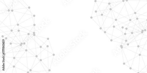 Abstract plexus background with connecting dots and lines. Global network connection