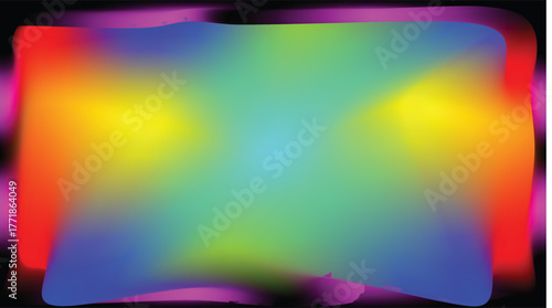 Vibrant Rainbow Gradient Abstract Background With Soft Glow For Creative Design Projects And Stock Images