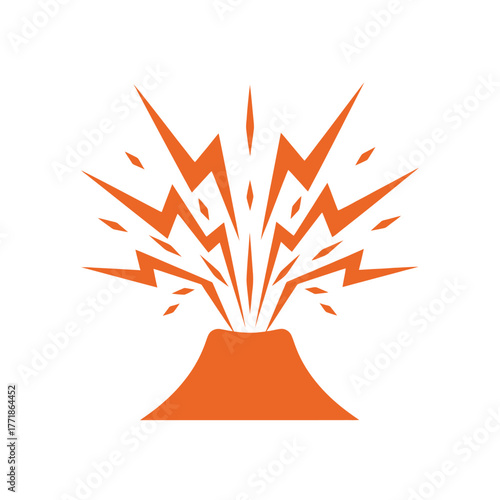 Gray smoke explosion vector representing nuclear cloud, detonation, or blast aftermath in flat design.