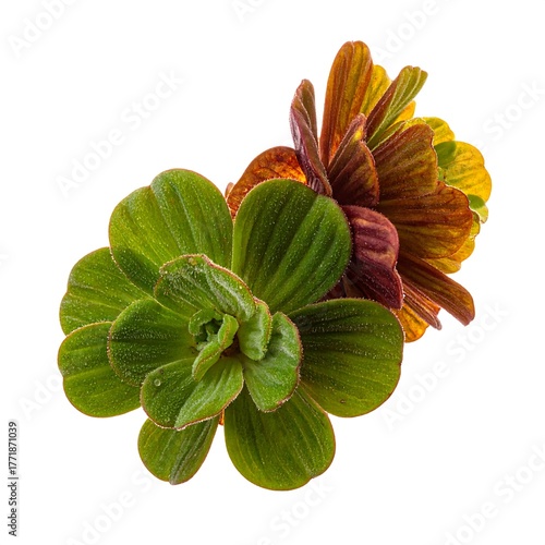 Water Lettuce - A Close-Up of Aquatic Plant Beauty.