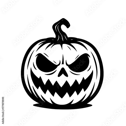Evil Pumpkin Monster Vector Silhouette

 

 
