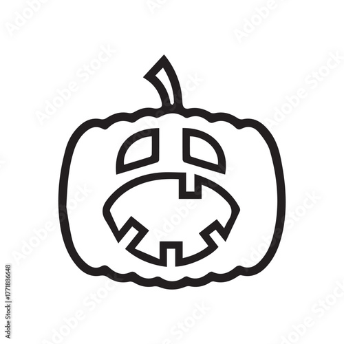 Angry stitched smiley face Halloween vector design