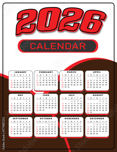 Happy new year 2026 template