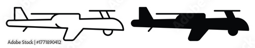 Outline and Silhouette of an Unmanned Aerial Vehicle for Design Concepts