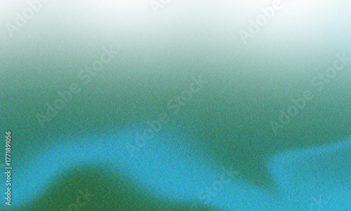Dark Green Blue Gradient Abstract Background with Grainy Texture and Glow PNG