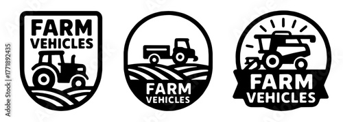 農業機械エンブレムデザイン、Agricultural Machinery Emblem Collection
