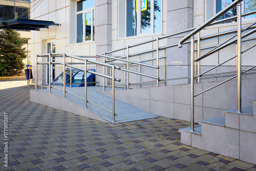 Nice ramp for wheelchair users at the entrance.