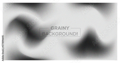 Modern abstract grainy gradient background in black and white soft blur texture, minimal noise effect design for posters, web, branding, and creative visuals