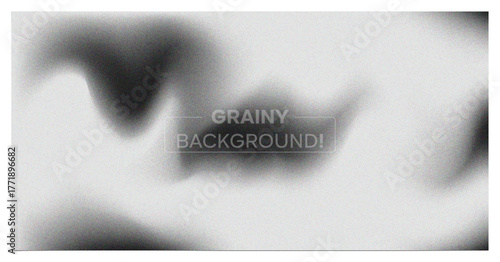 Modern abstract grainy gradient background in black and white soft blur texture, minimal noise effect design for posters, web, branding, and creative visuals