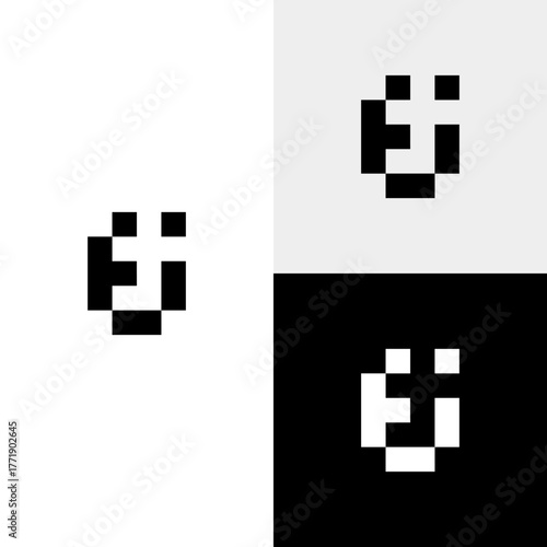 fi intial monogram vector icon illustration