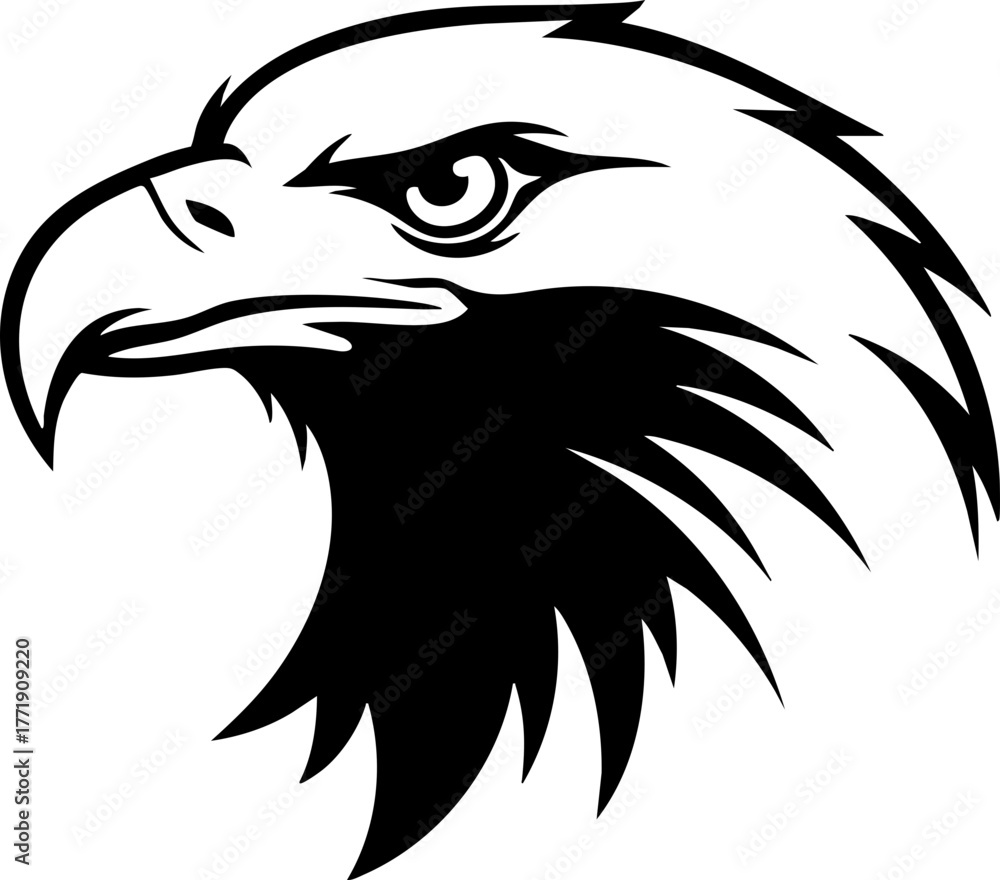 Fototapeta premium American Eagle Mascot - Flat Design