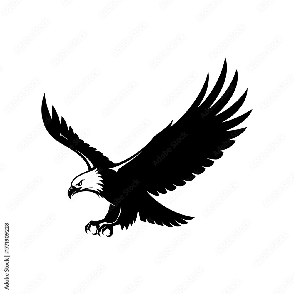 Obraz premium American Eagle Mascot - Flat Design