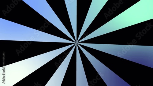 Abstract Blue Rays Starburst After Effects Animation Background with Black for Modern Designs