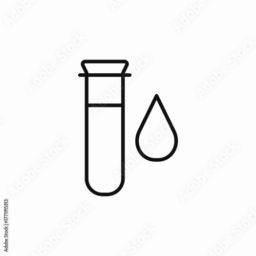blood sample icon sign vector