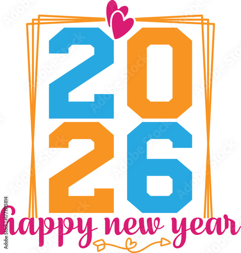 Happy New Year  Svg 