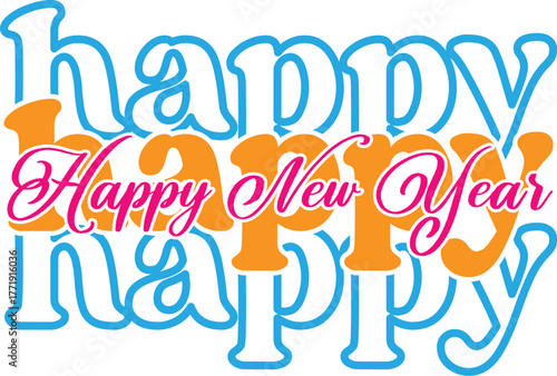 Happy New Year  Svg 
