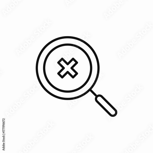 search errors icon sign vector
