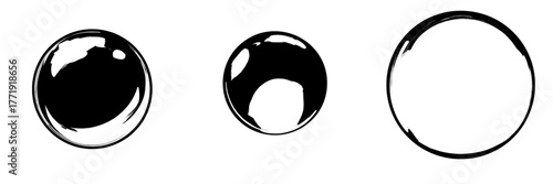 The image features a clear crystal bubble filled with white light and shine, resembling a magic orb with a realistic graphic design